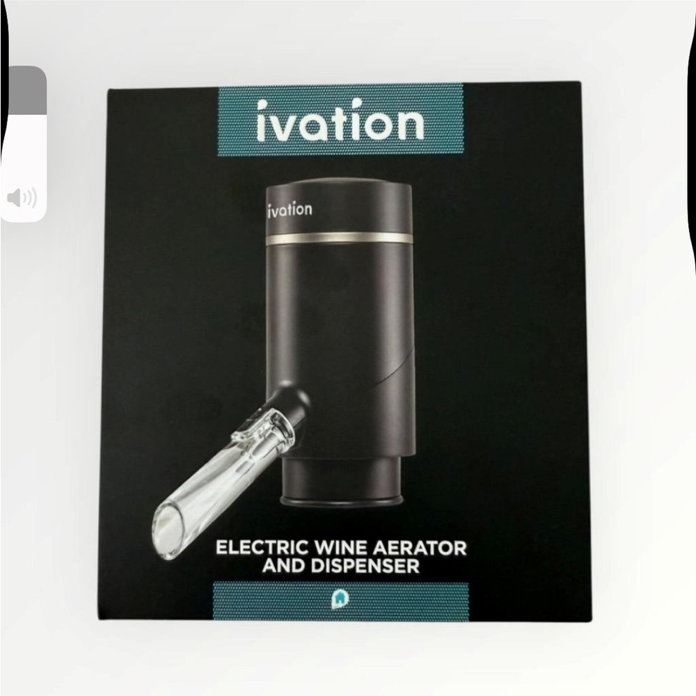 Ivation Electric Wine Aerator & Dispenser | Rechargeable | New